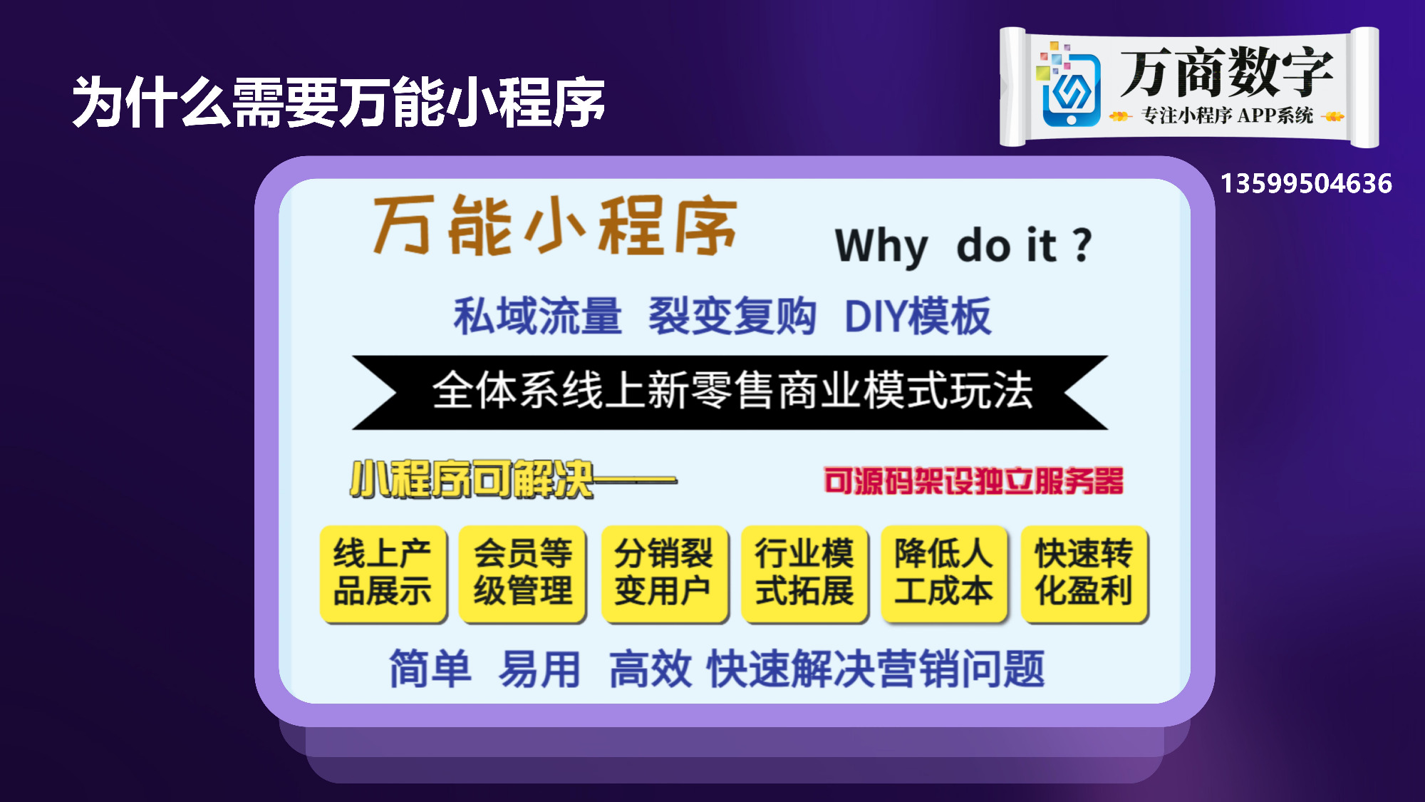铁力市万商线上小程序系统厂商