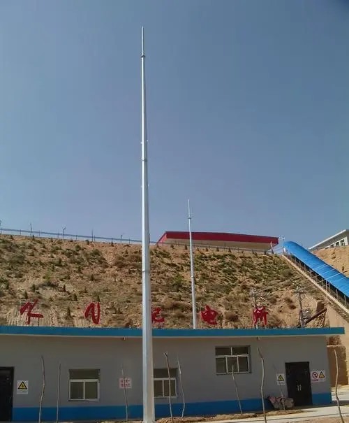 广川单管避雷塔生产工艺示意图
