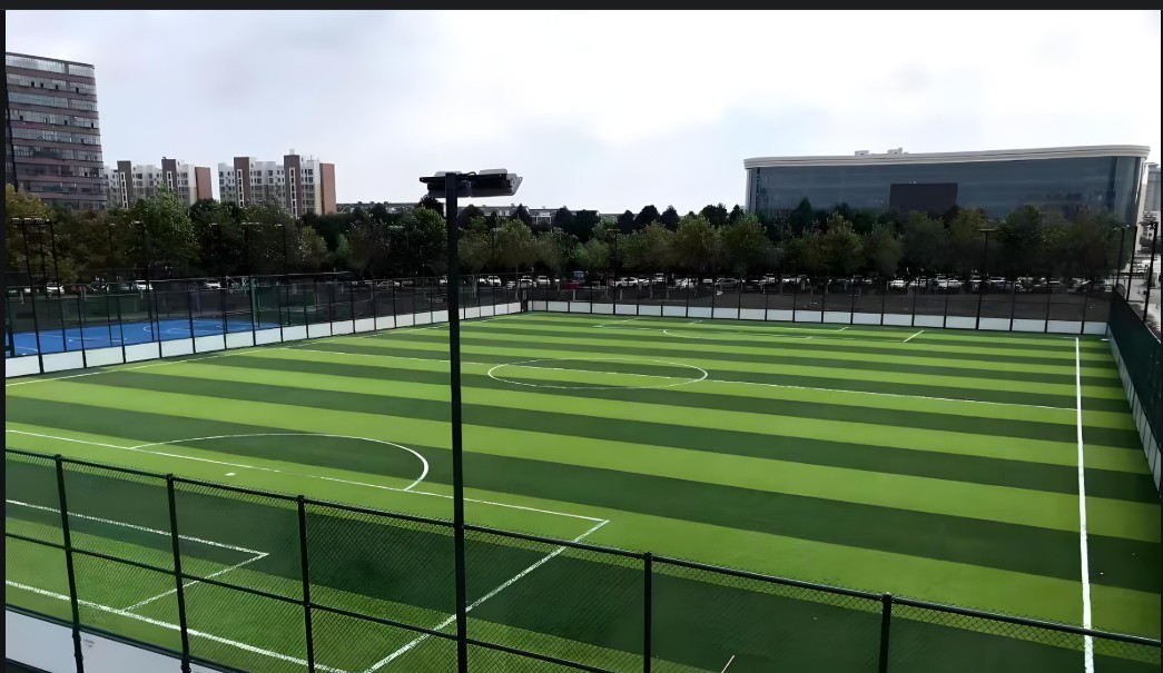 拼装地板施工现场示意图