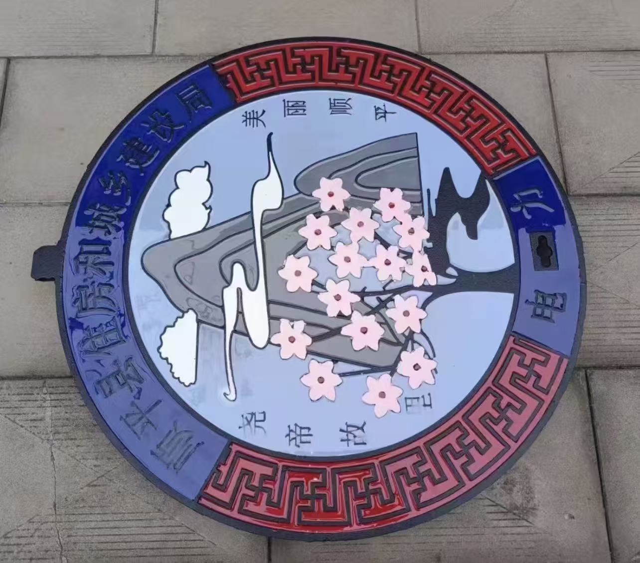 球墨铸铁井盖生产与质检现场