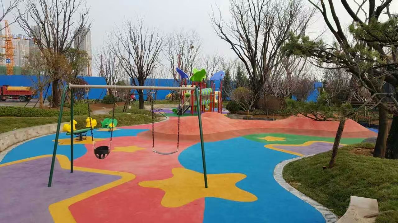 体育木地板施工实景
