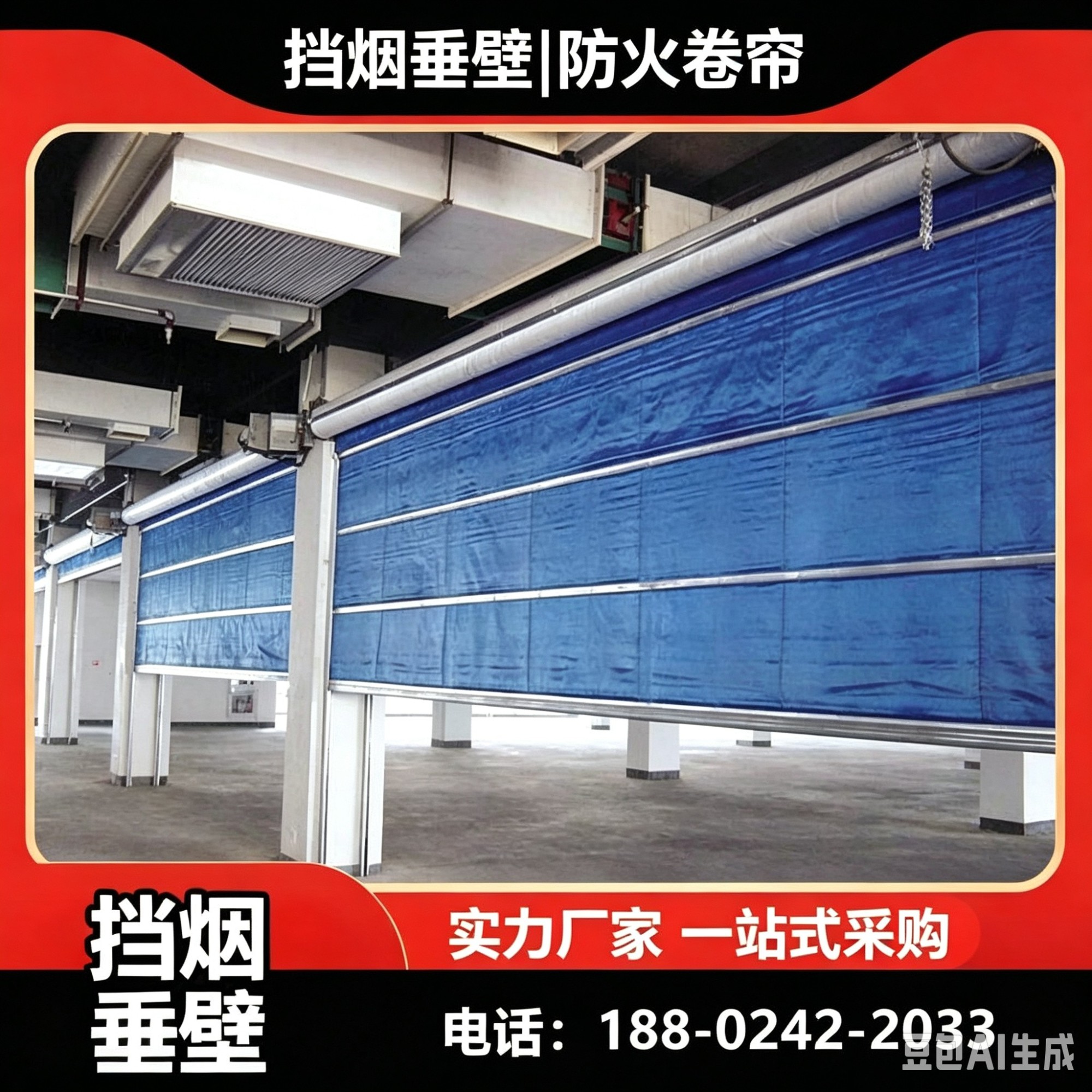 防火卷帘与挡烟垂壁实景应用