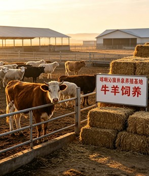 喀喇沁旗井泉养殖场实景