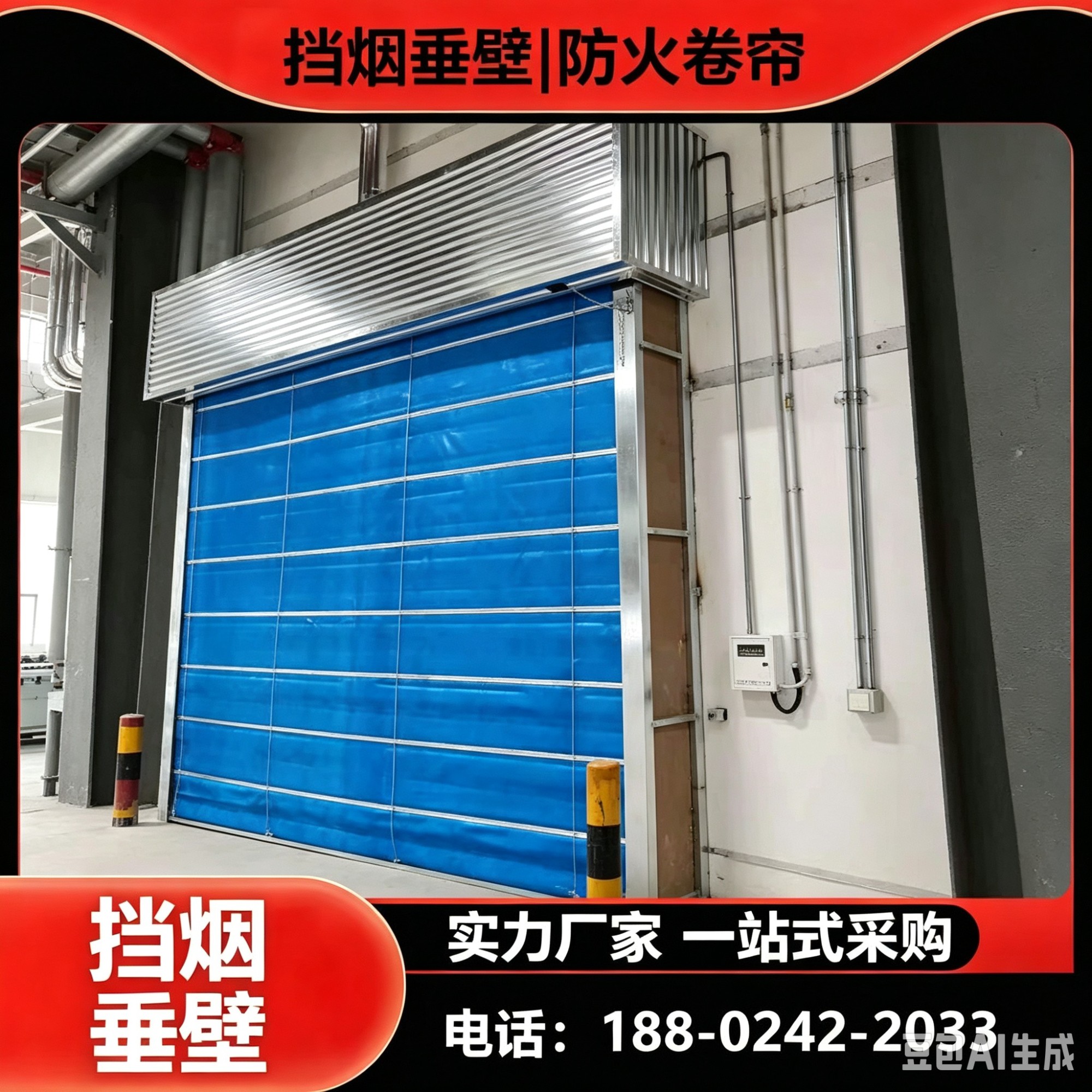 钢结构防火分隔实景