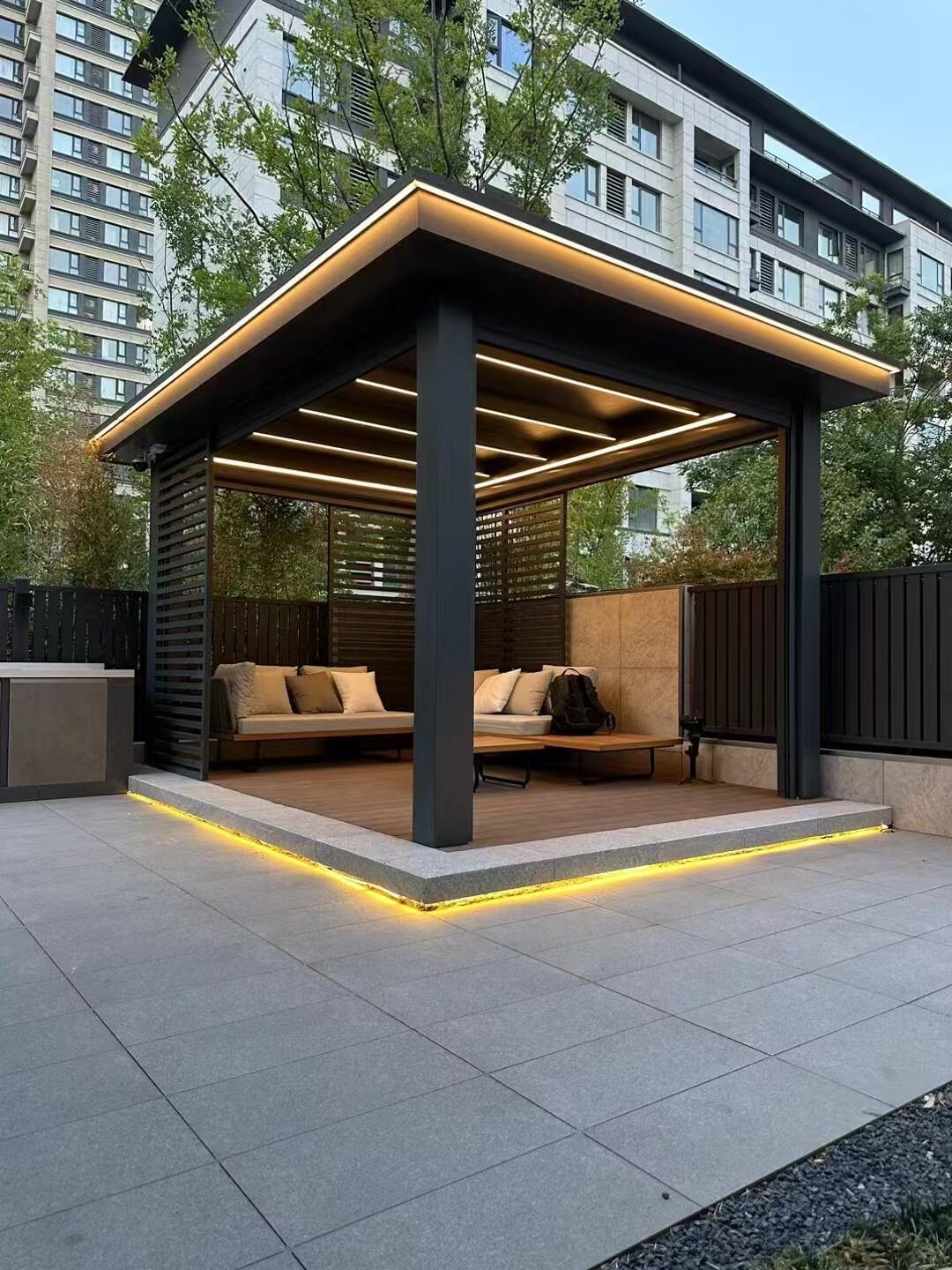 防风卷帘系统结构示意图