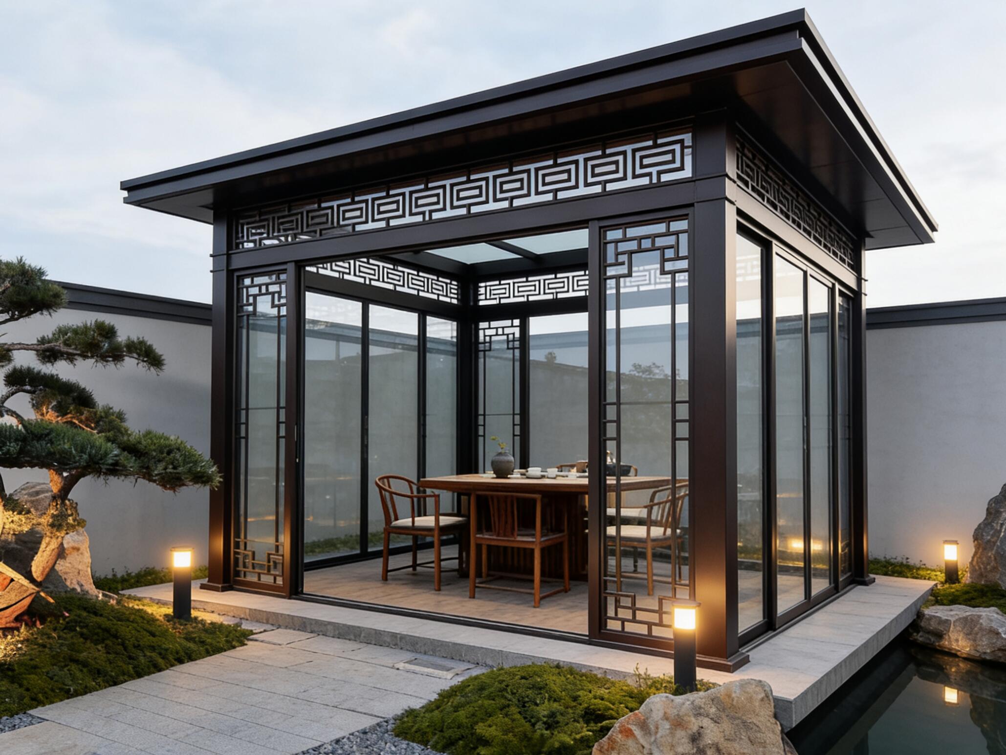 防风卷帘实景展示