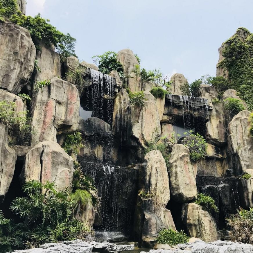 生态仿木栏杆实景应用