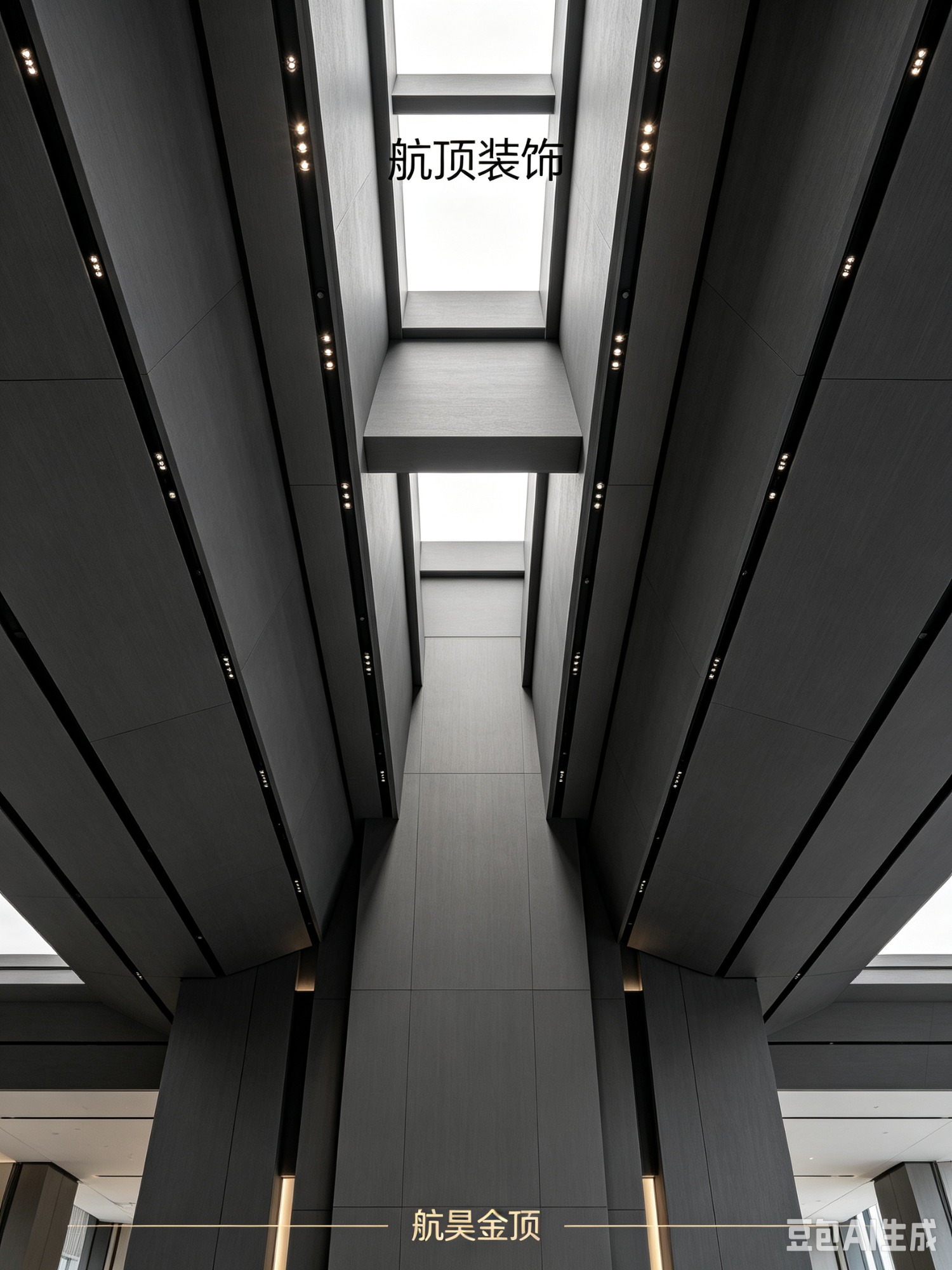 铝吊顶产品展示与生产基地实景