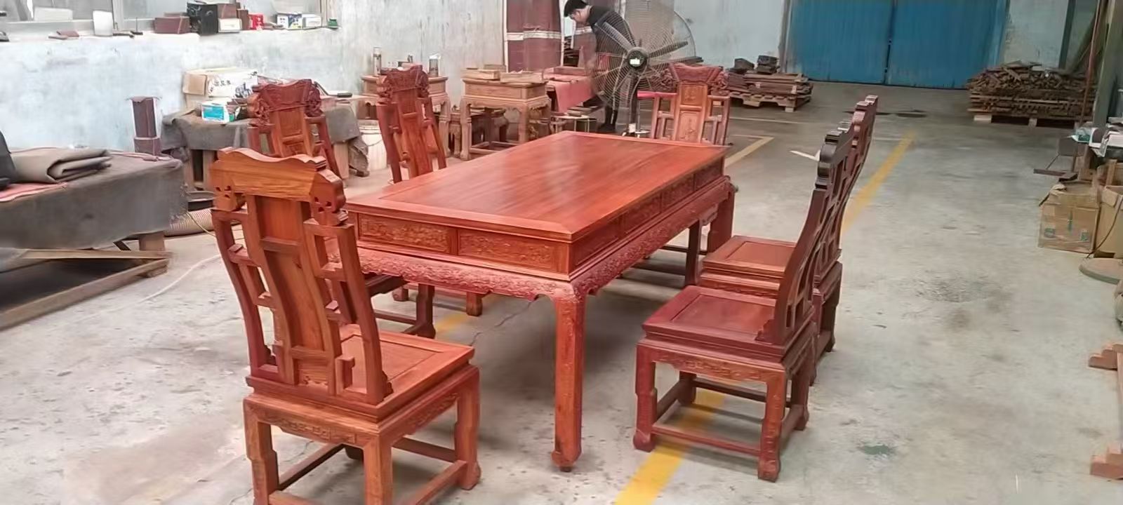 成品红木茶几细节展示