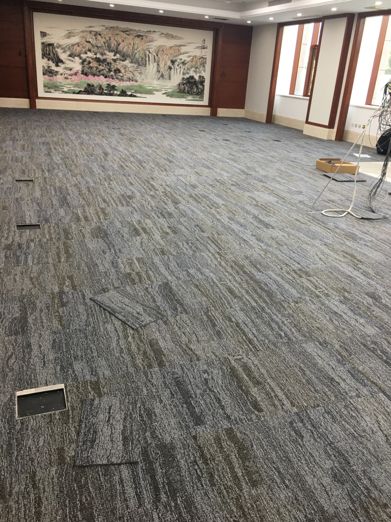 地面铺设实景
