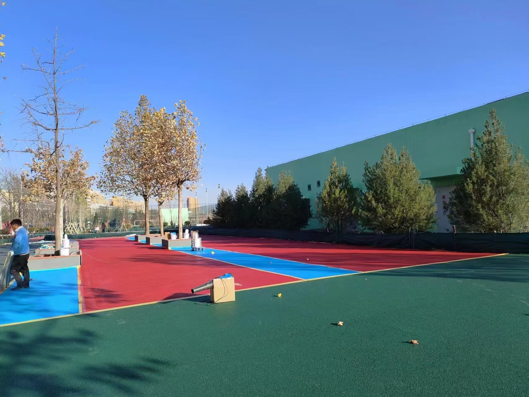 地坪施工现场