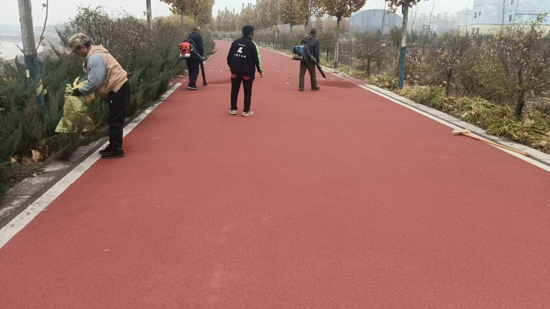 厂房环氧地坪施工现场