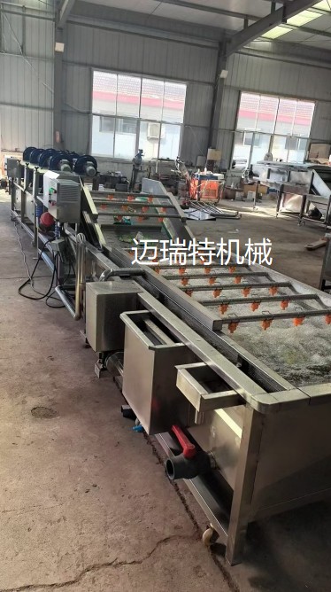 果蔬清洗产线示意
