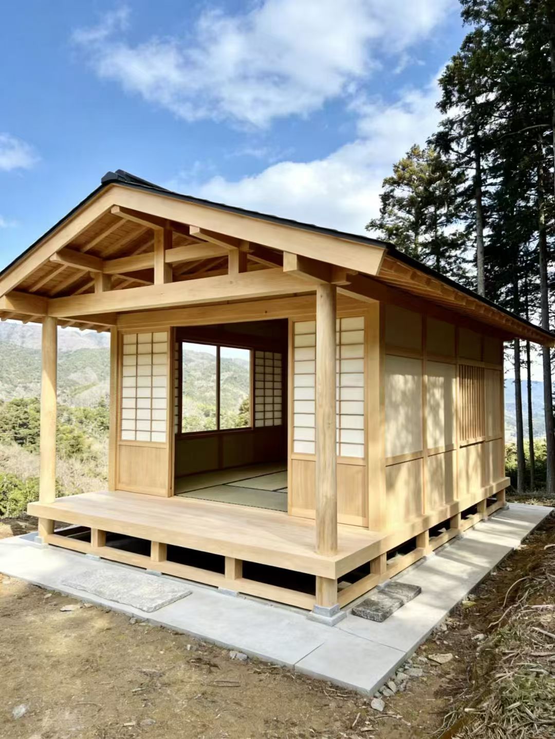 碳化木加工车间实景