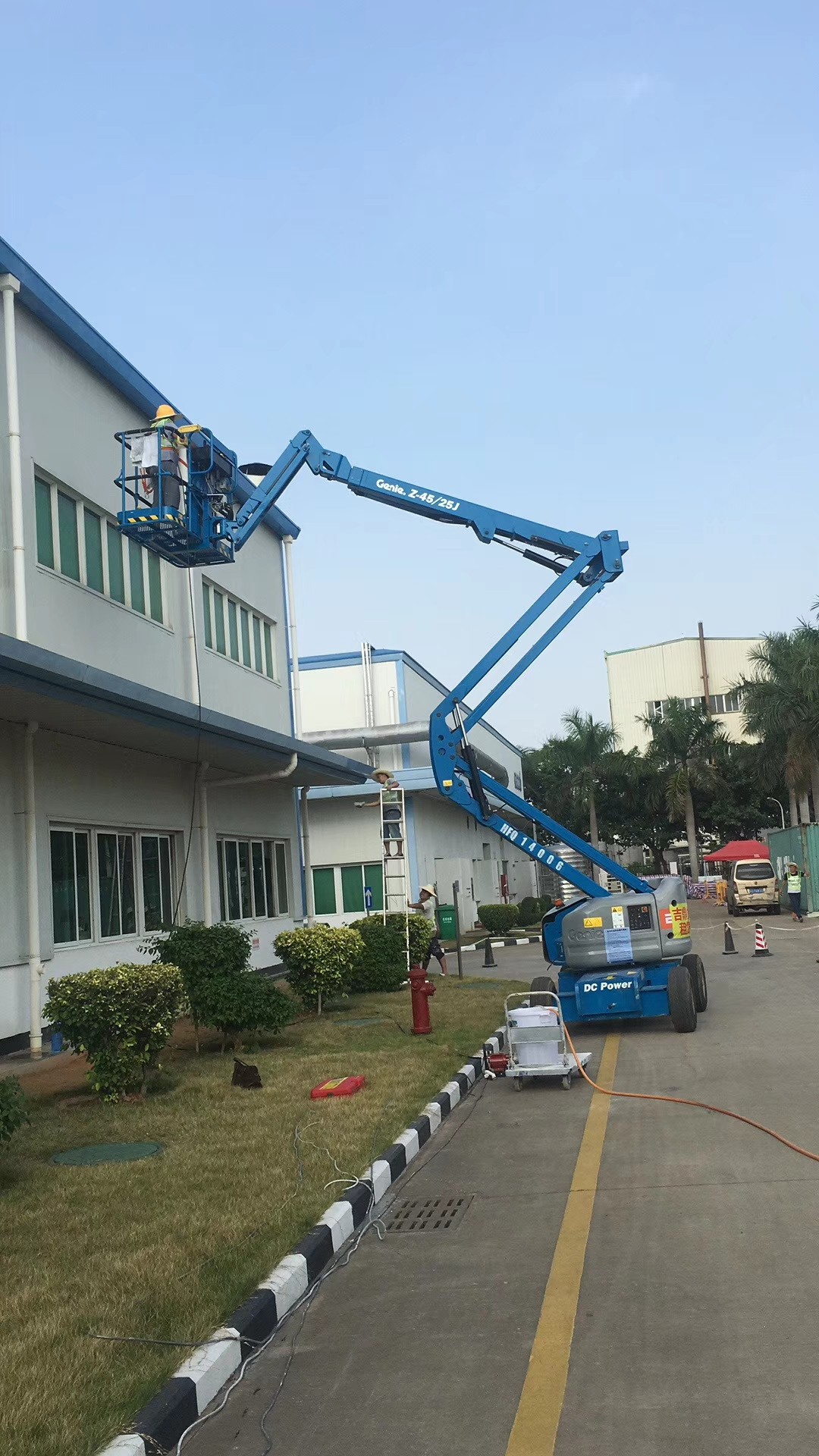 防撞车作业实景图
