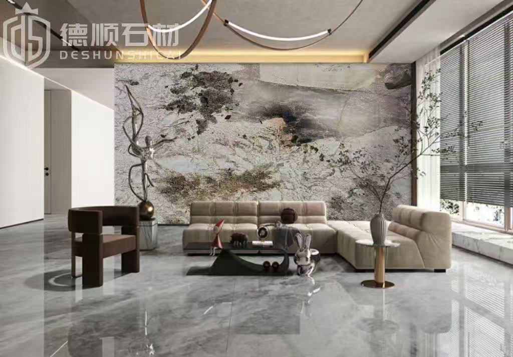 大理石边几展示