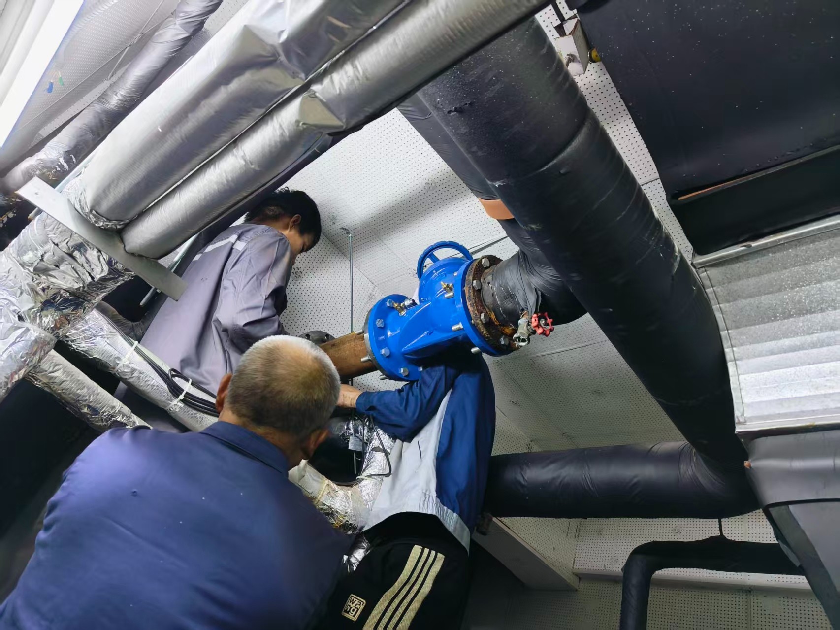 technician conducting site inspection
