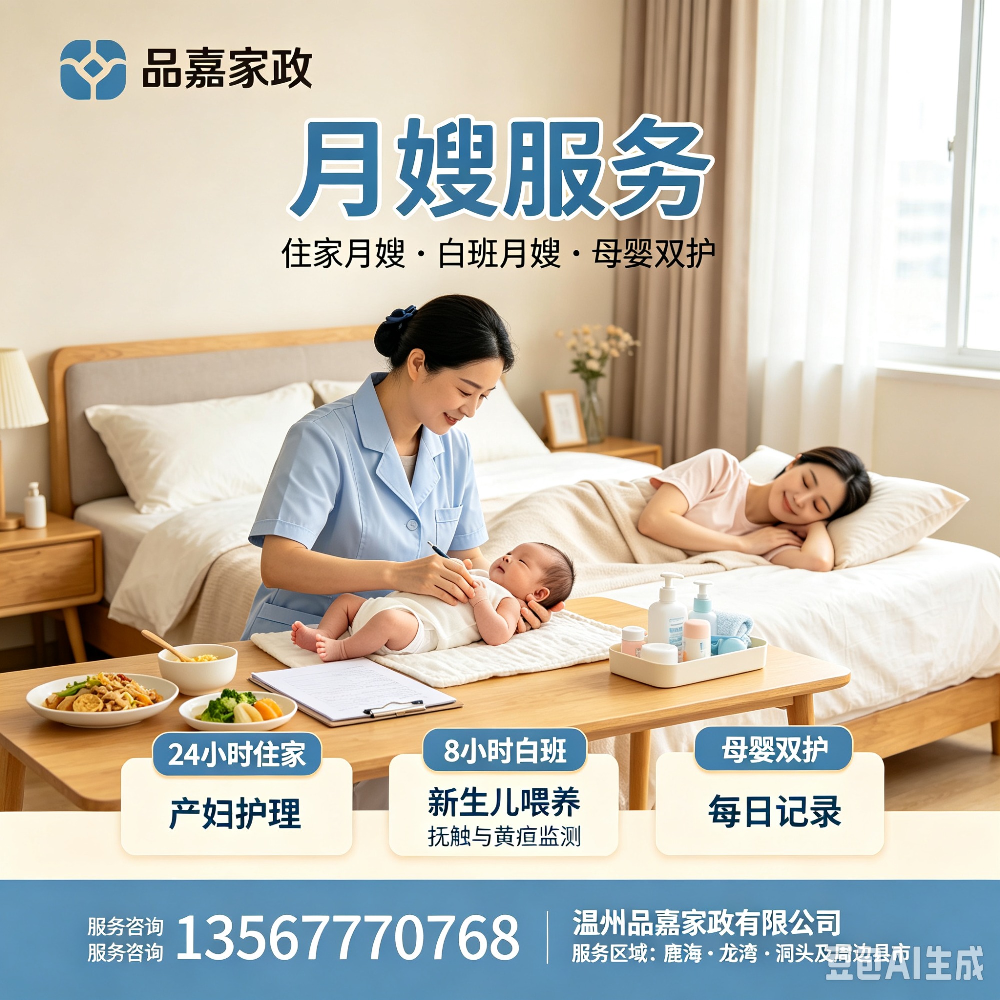 保姆服务标准操作流程示意图