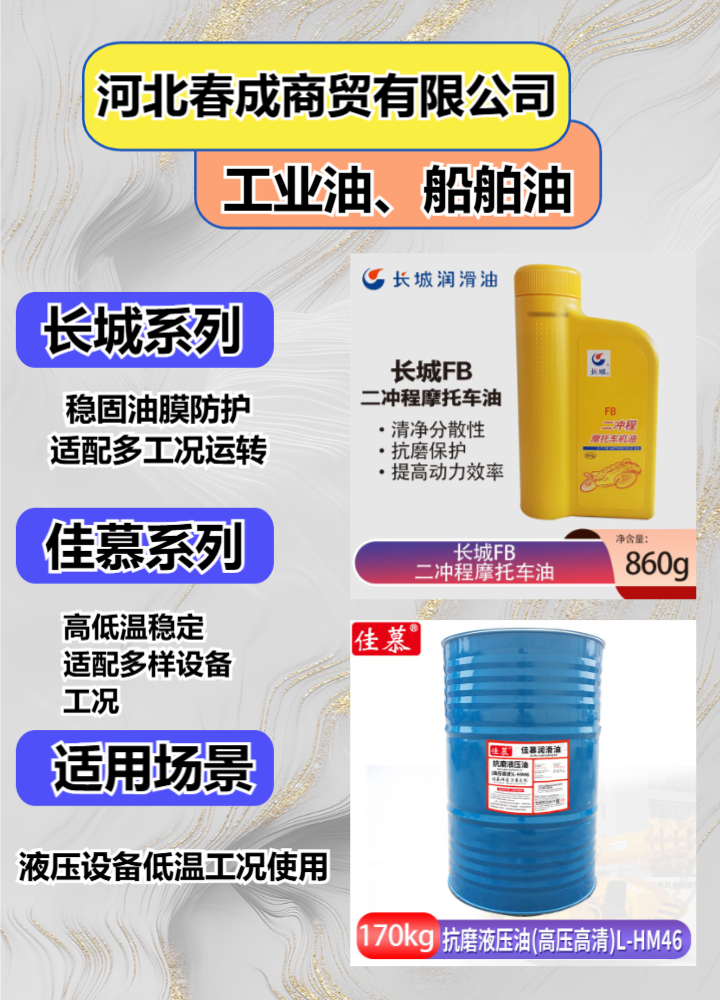 卡车润滑油技术匹配示意图