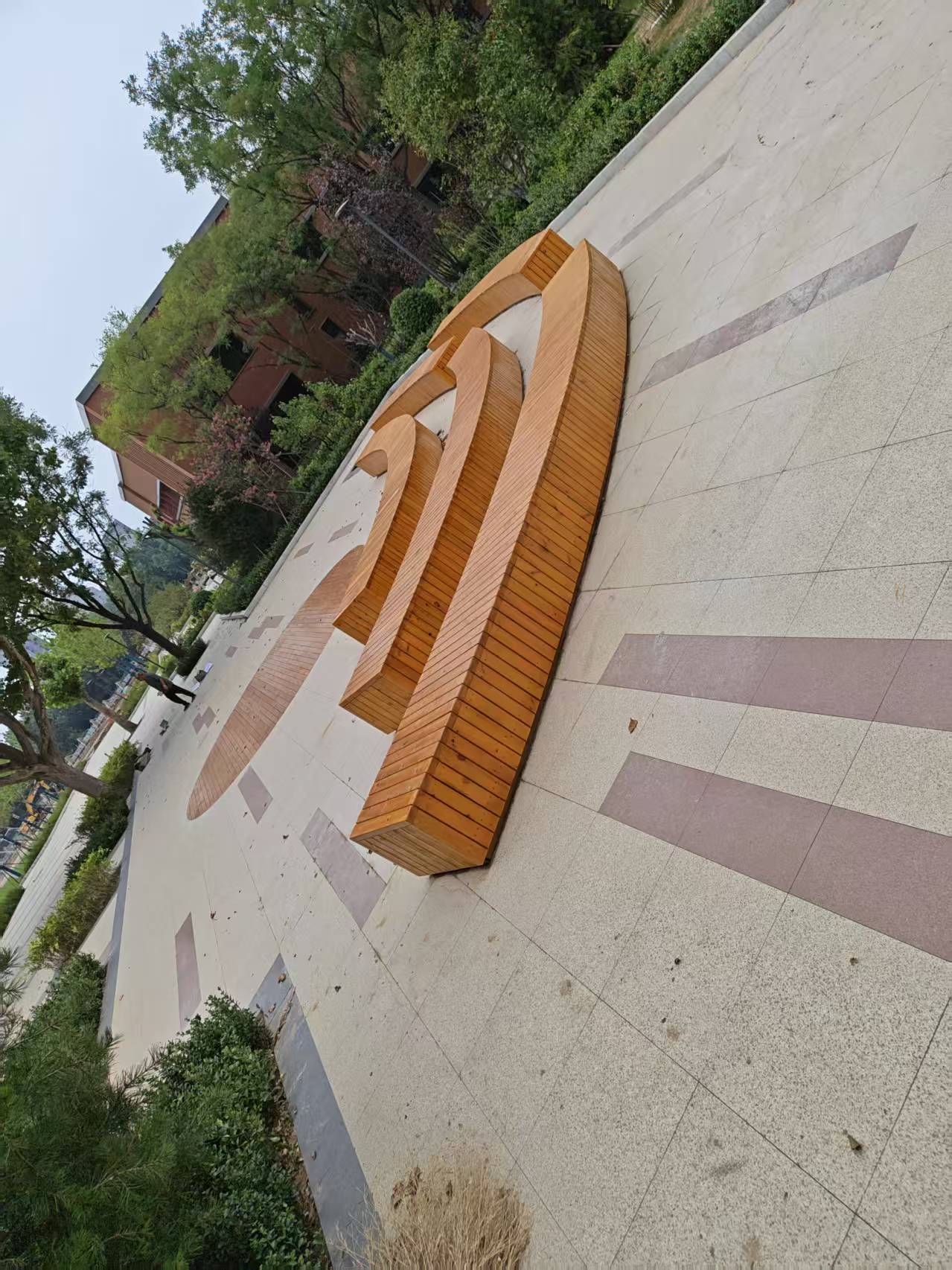 长廊施工现场
