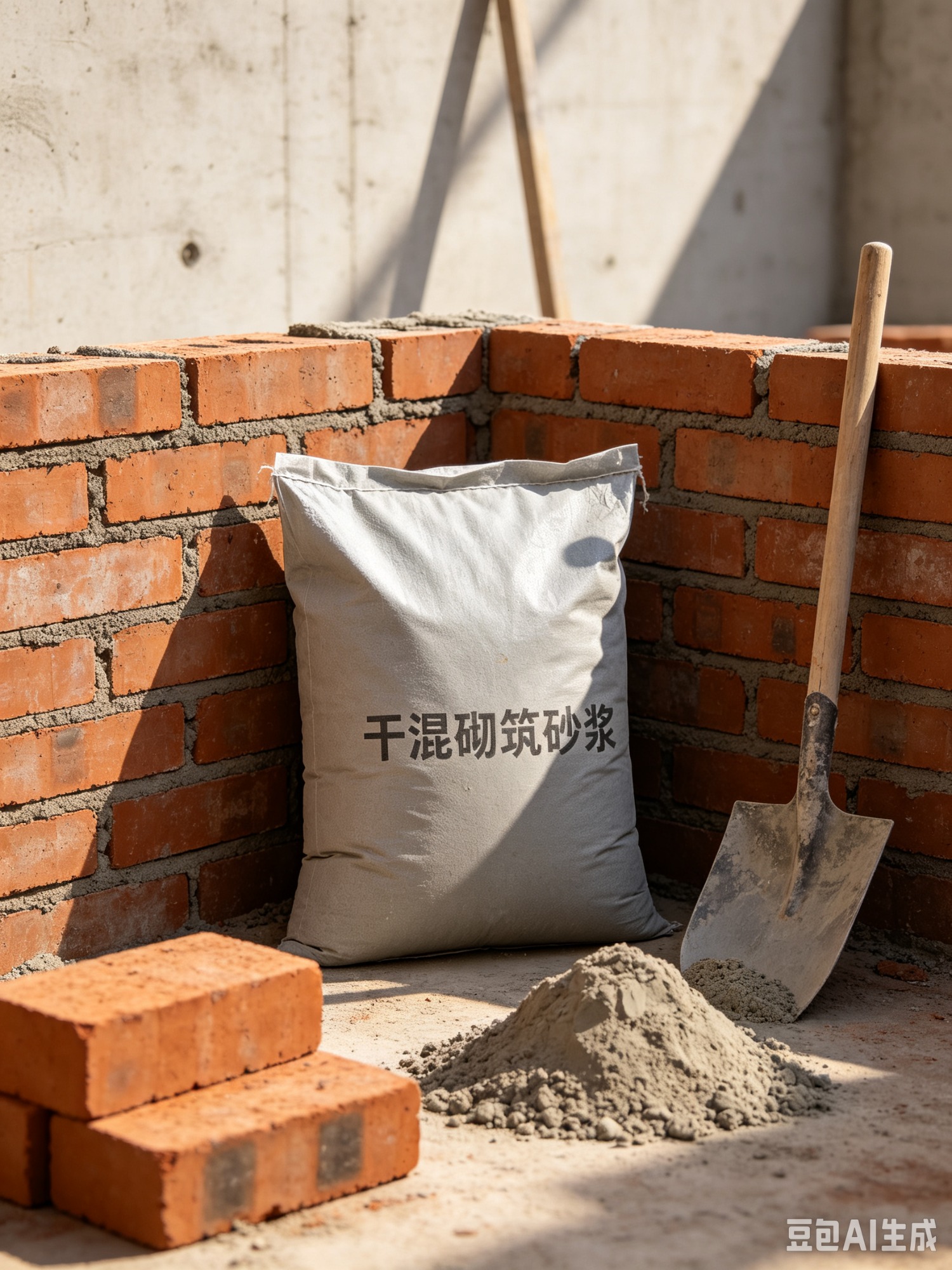 干混砌筑砂浆生产实景