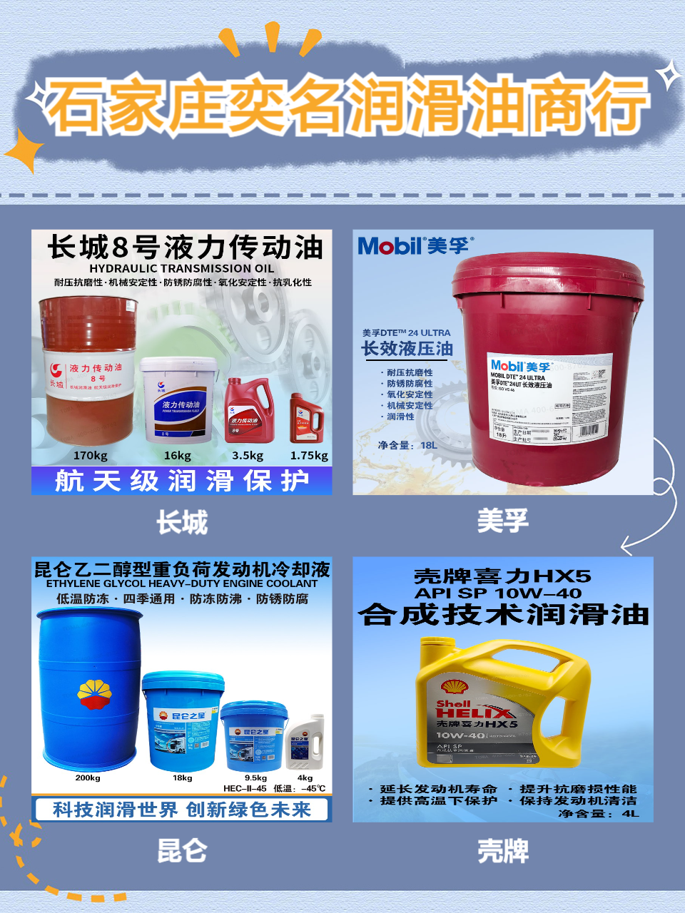 石家庄市长安奕名润滑油商行(秦皇岛运营中心)产品展示