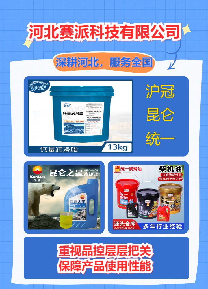 润滑产品展示