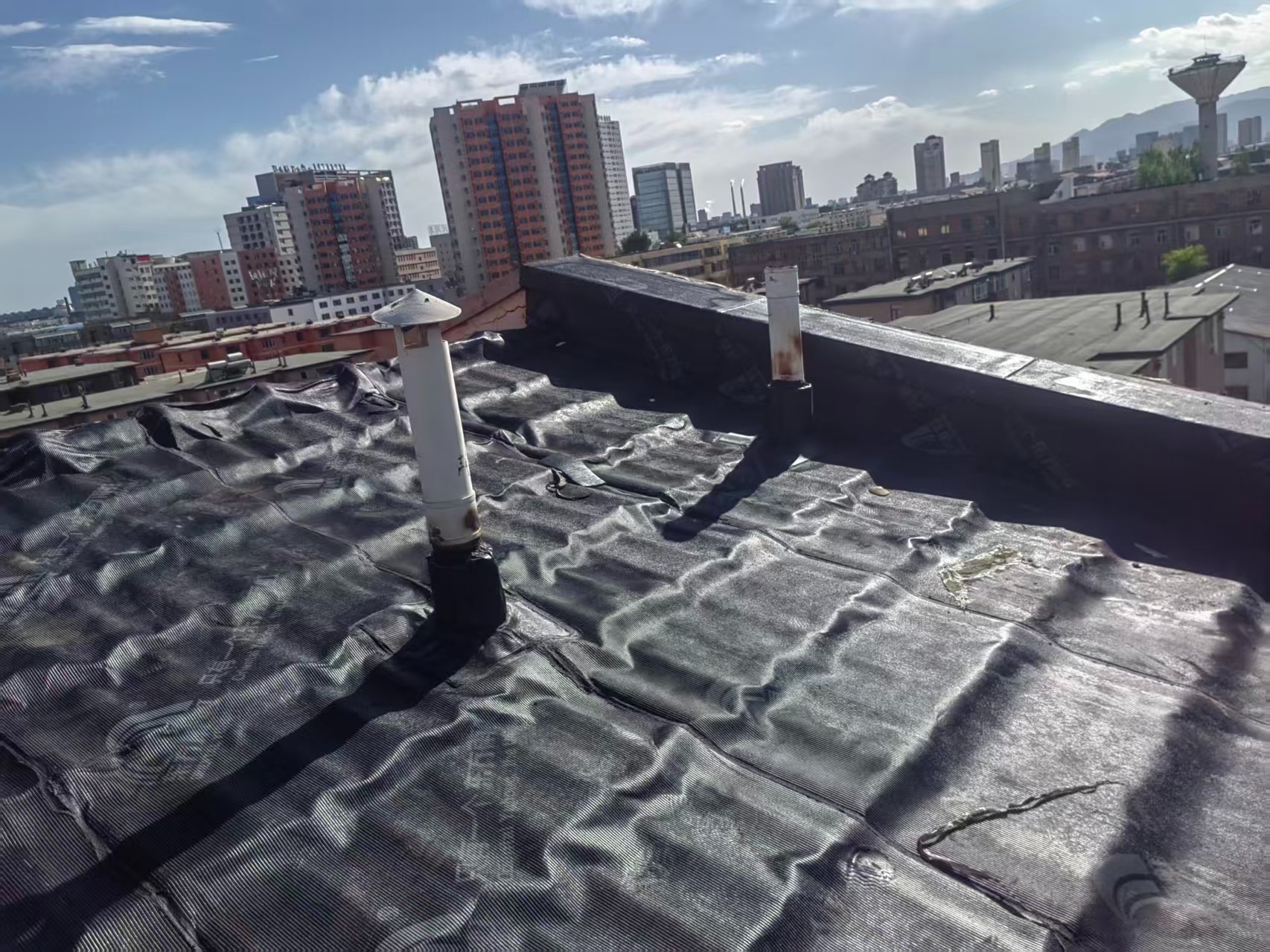 地暖测漏仪器作业实景