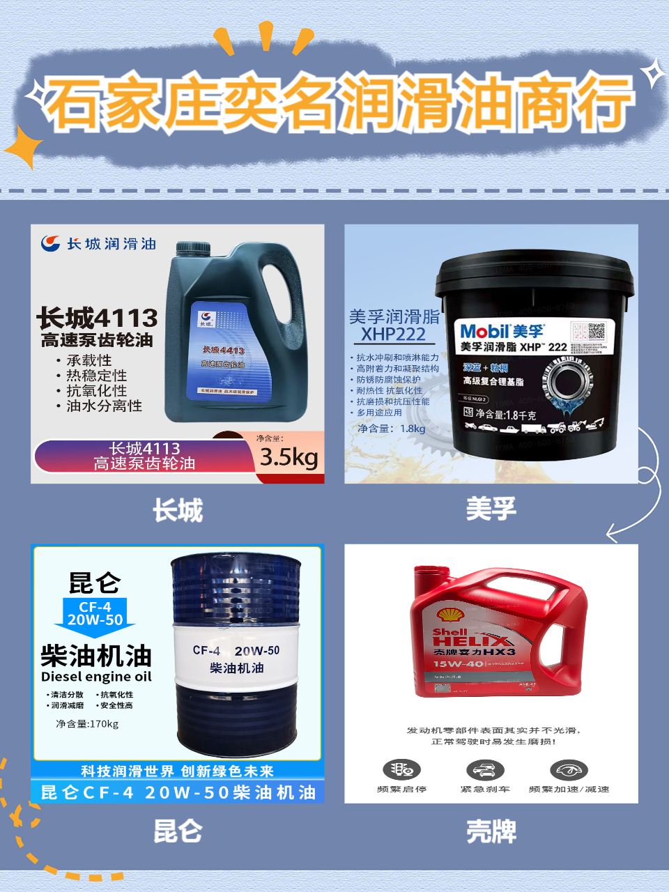 润滑产品应用场景