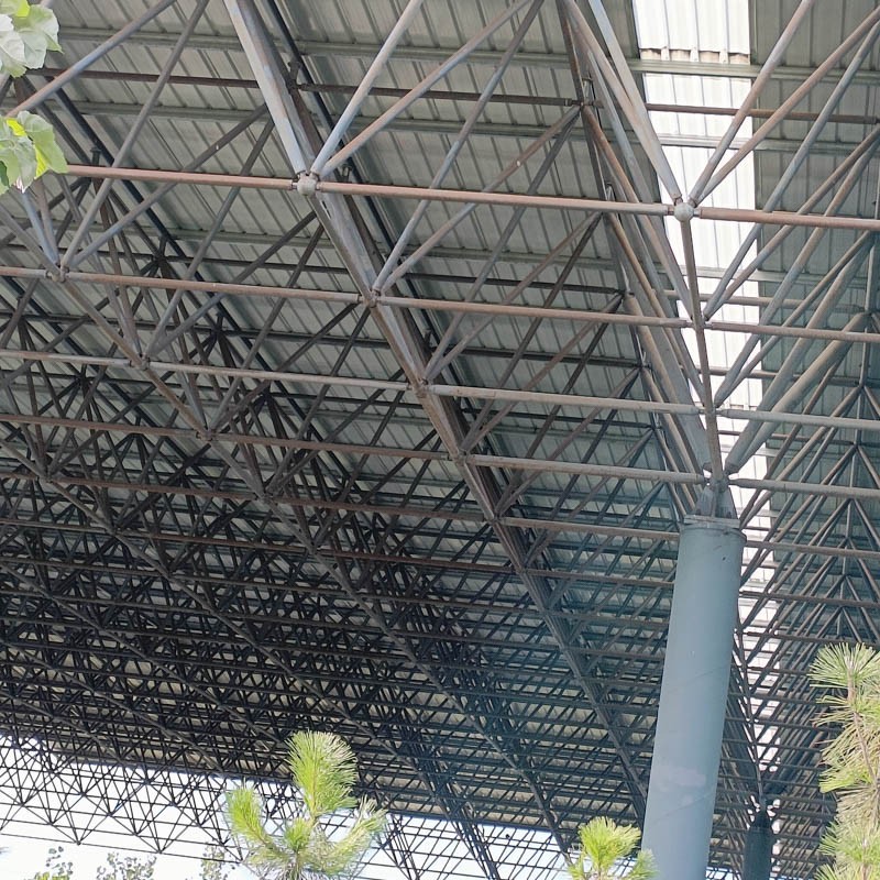 网架加工实景