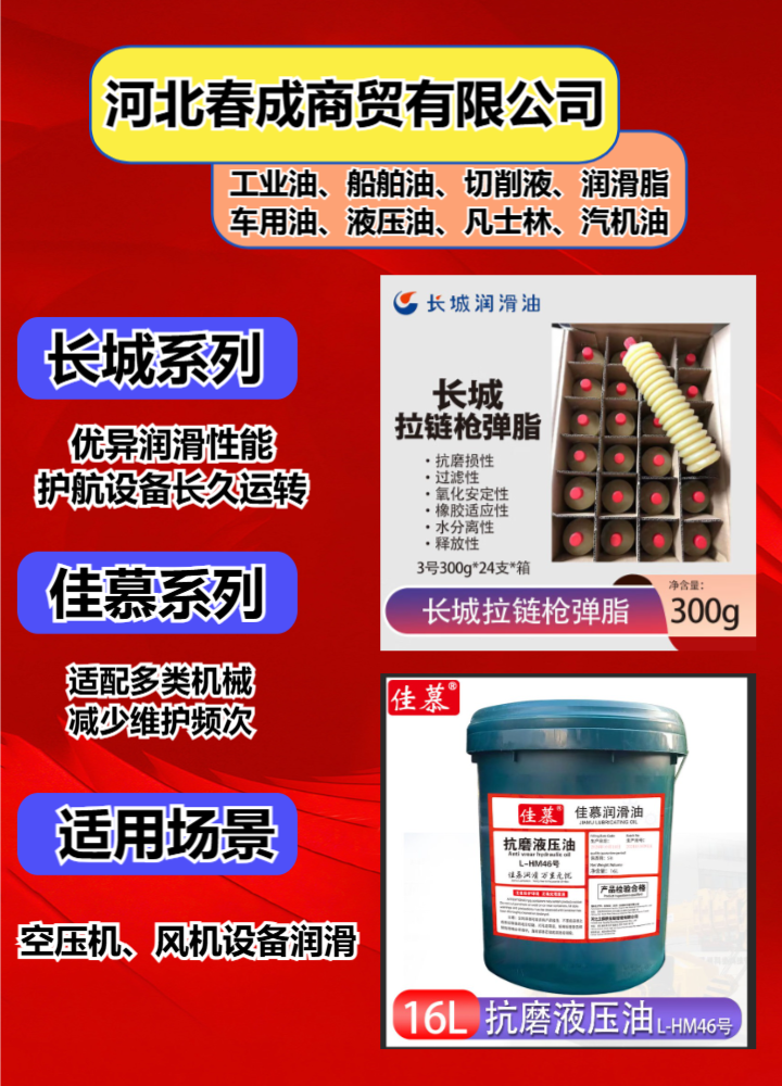 空气压缩机油性能示意图