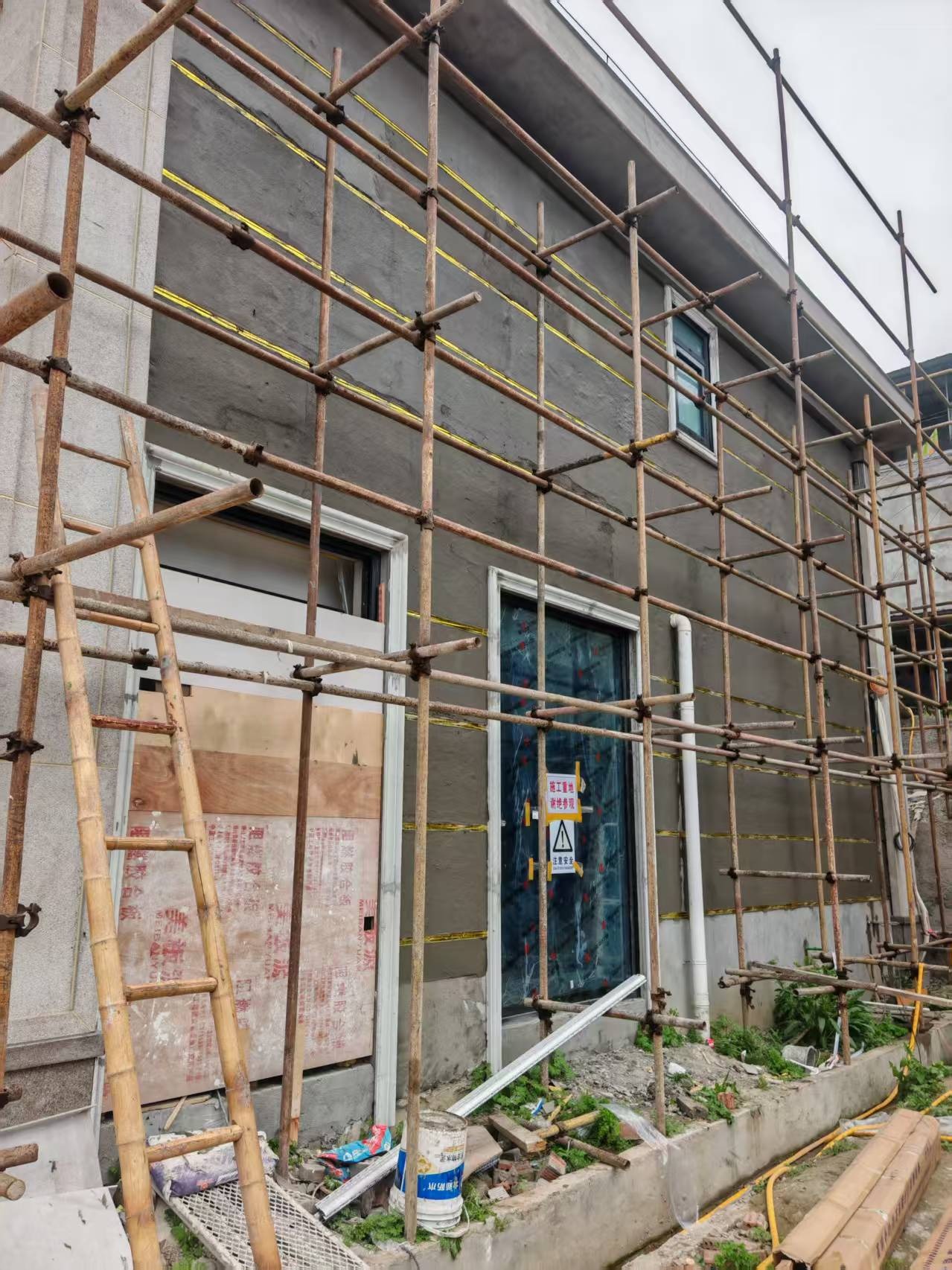 外墙仿石漆施工效果
