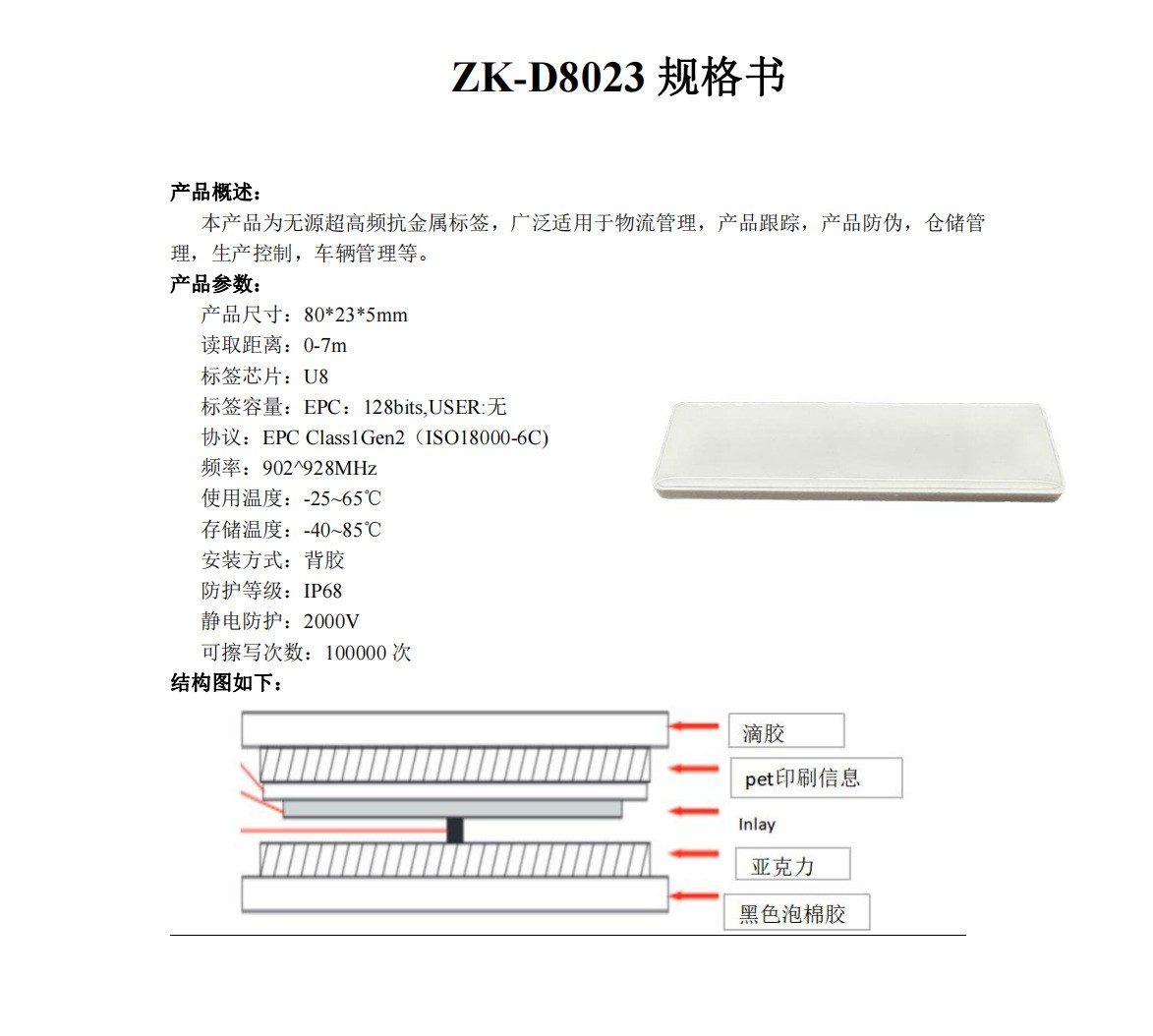 工业级射频识别硬件部署示意
