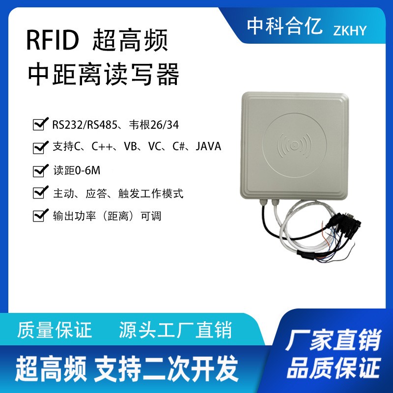 RFID读写器一体机工作原理示意图
