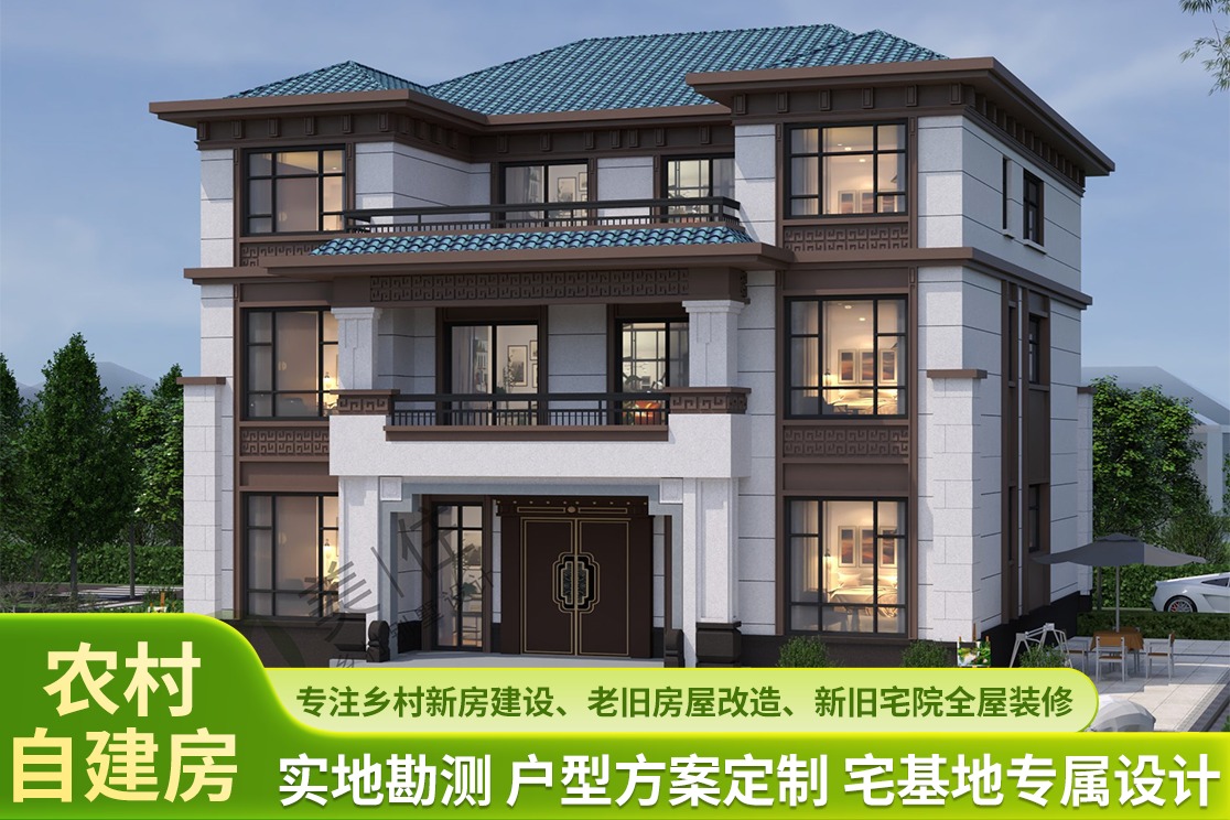 乡村自建房施工场景