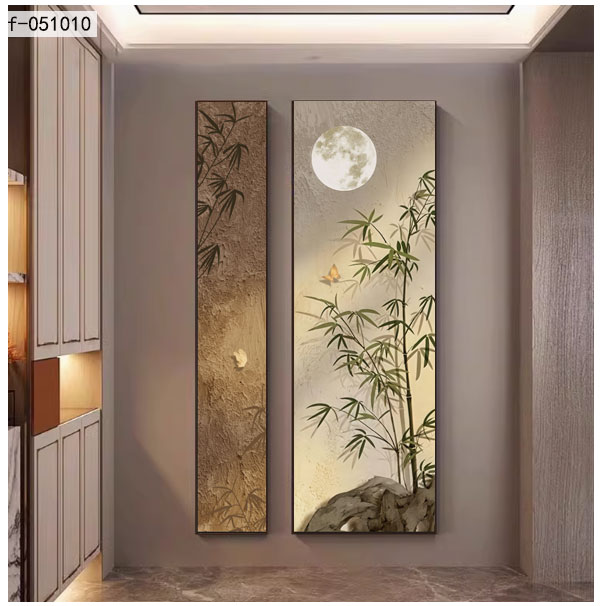克拉玛依背靠金山玄关画
