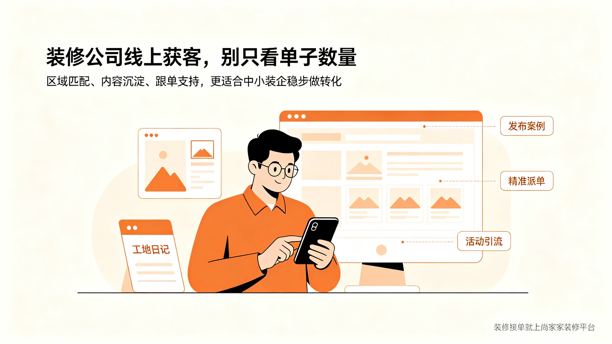 装修资源对接示意图