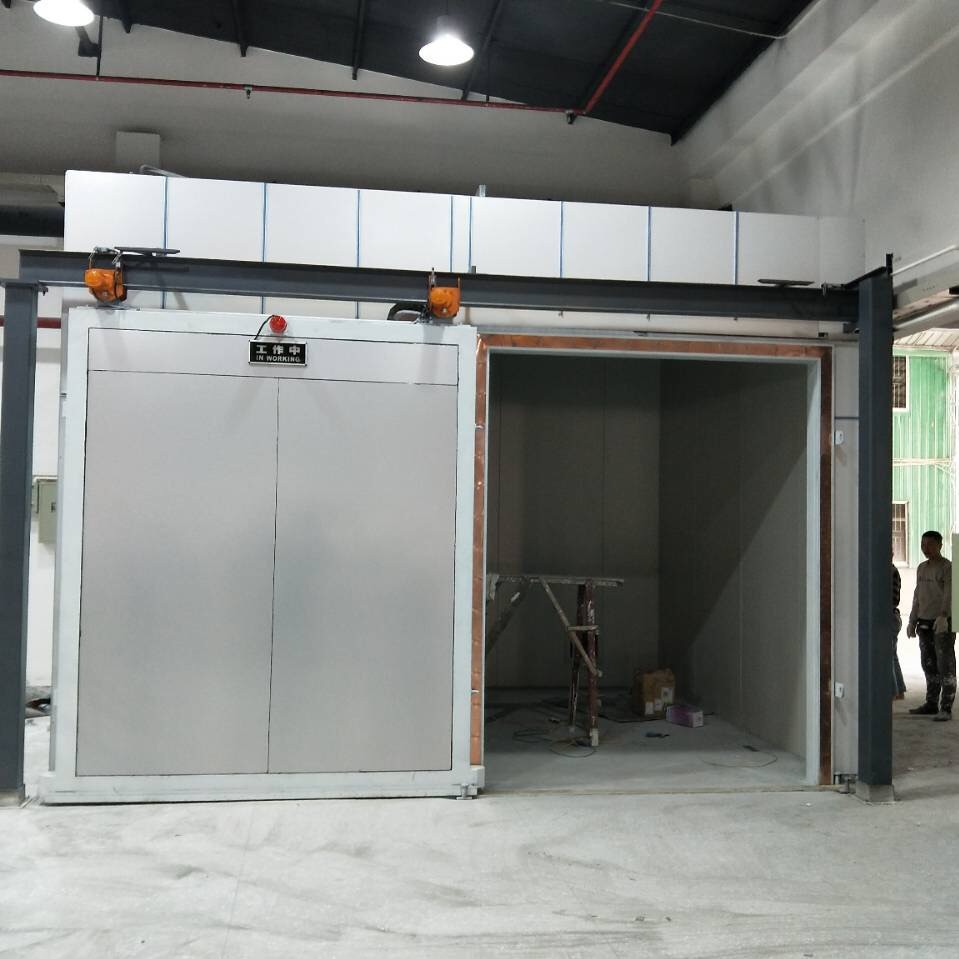 高压局放屏蔽室施工现场