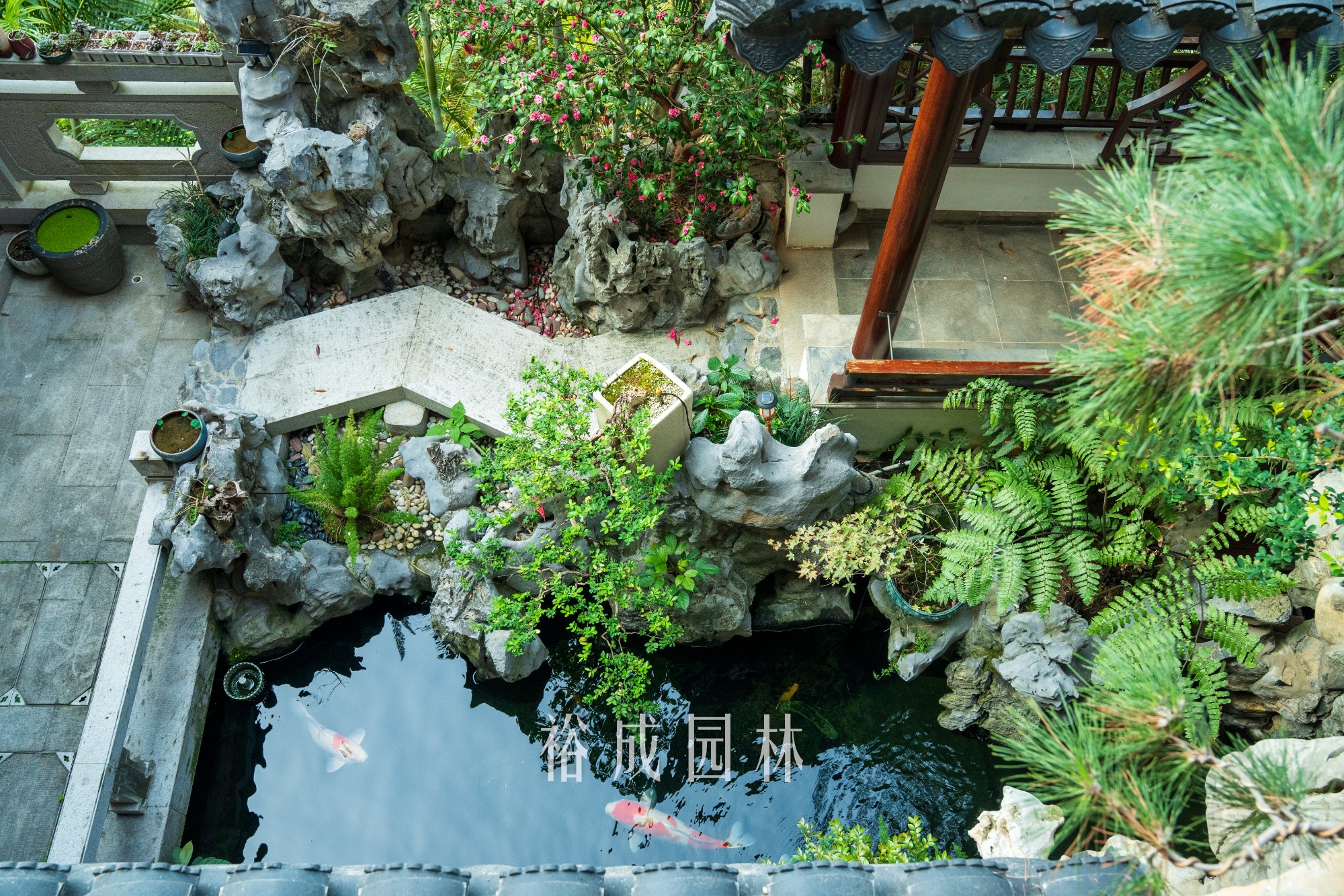 庭院施工图景