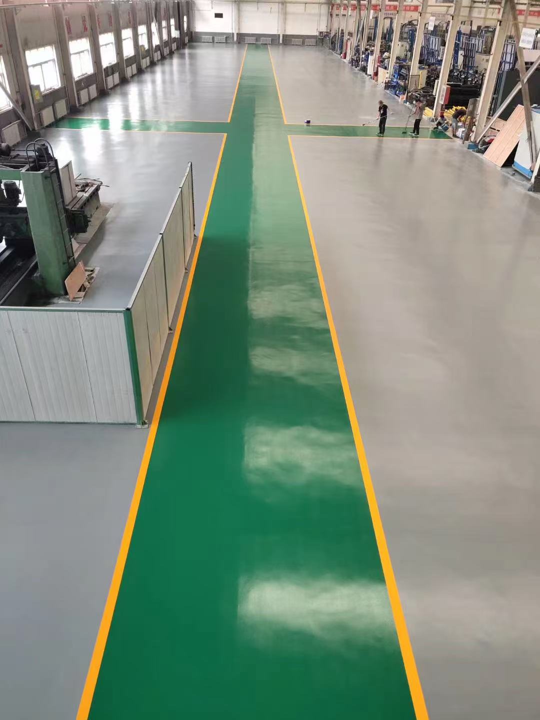 彩砂环氧地坪施工示例