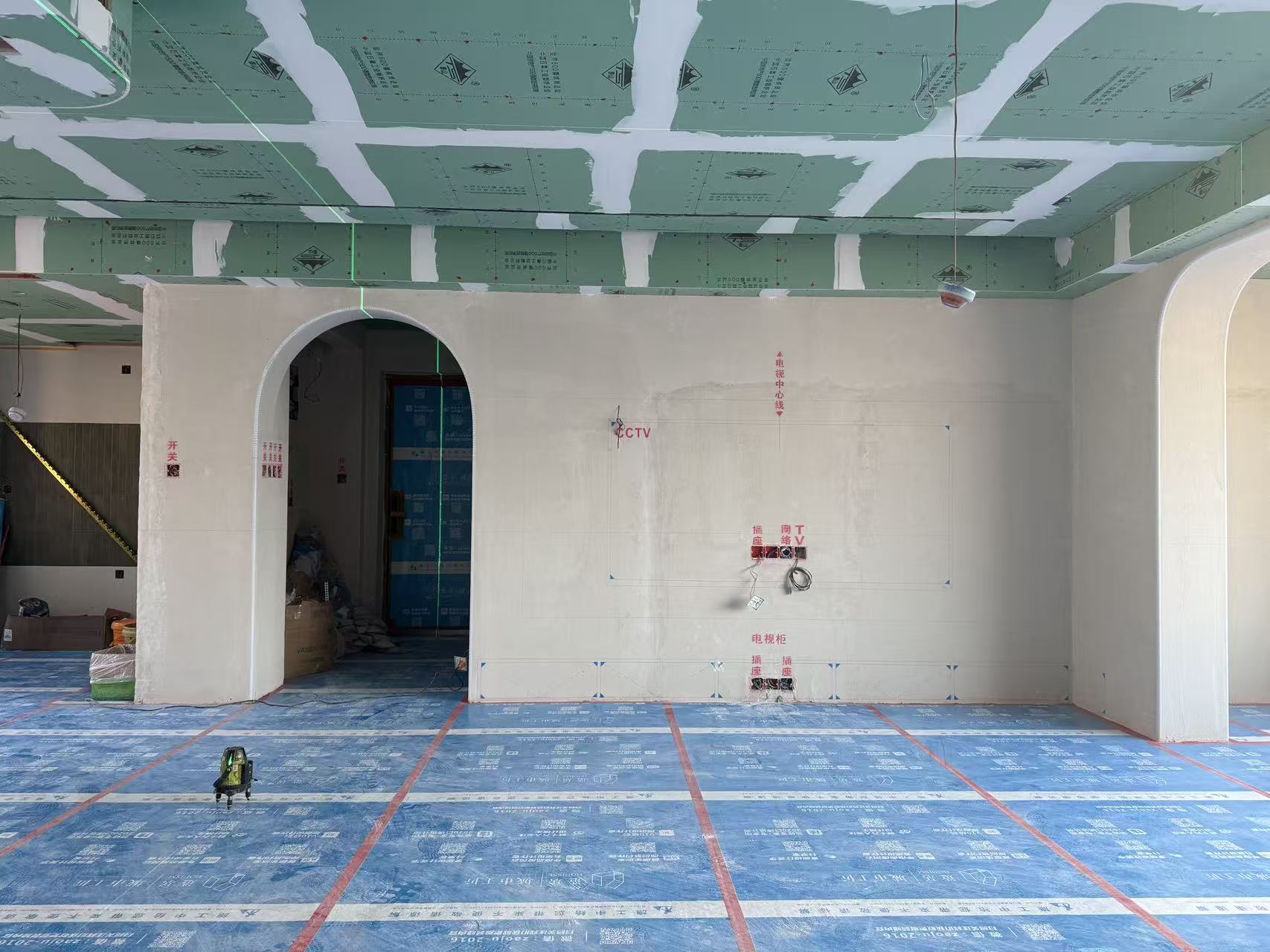 建筑涂装工艺展示