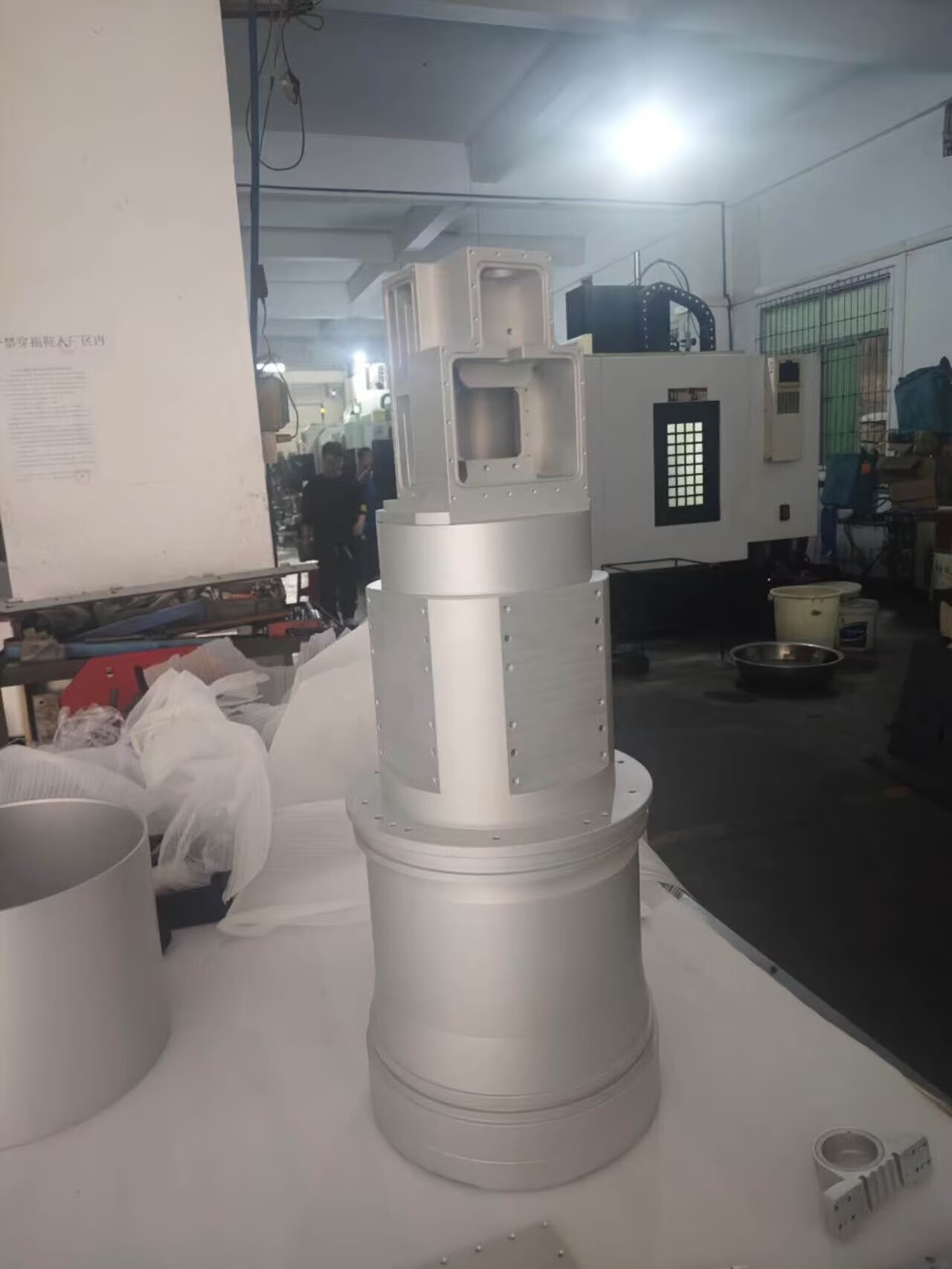 轴类加工实景