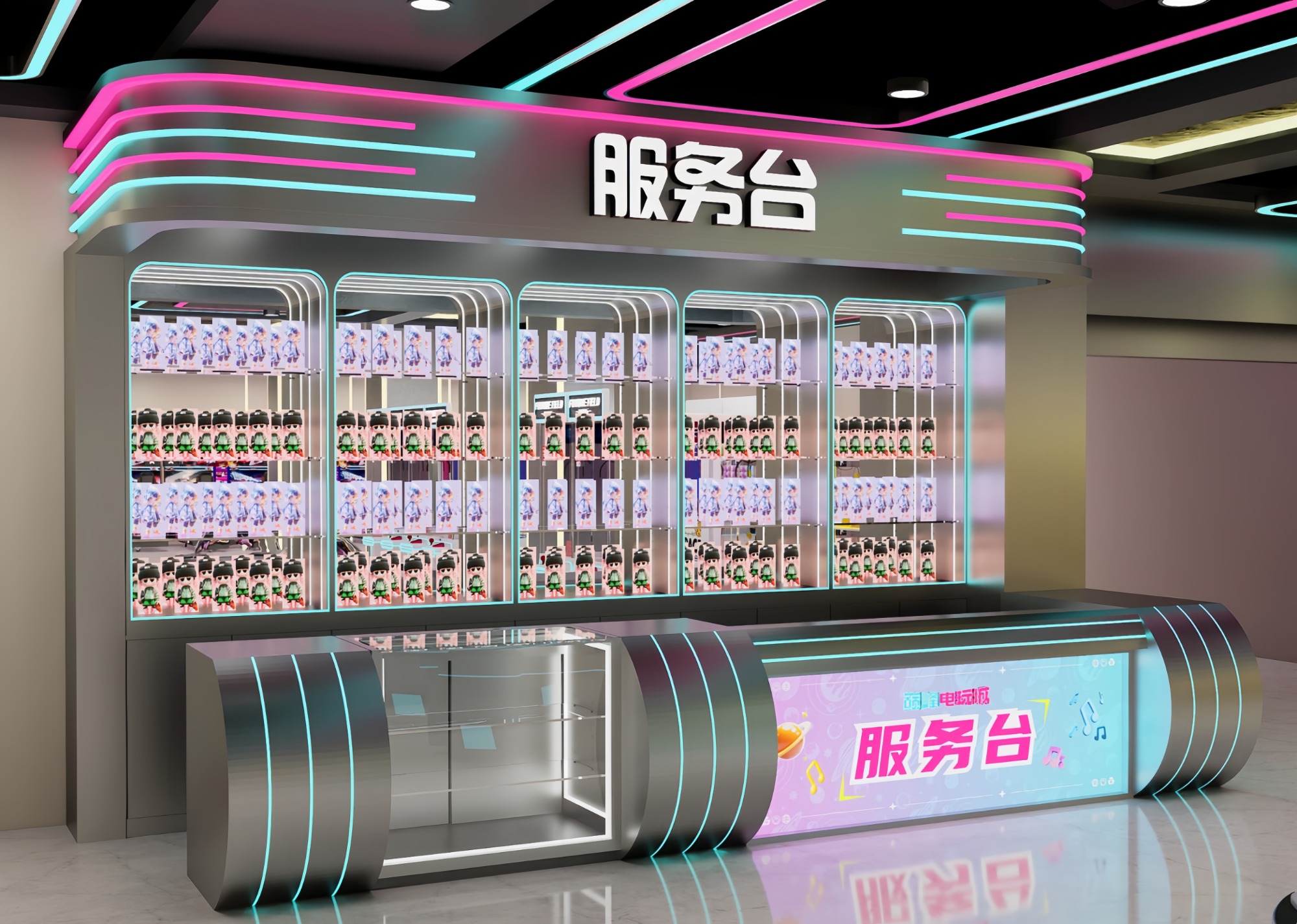 铁架眼镜展示柜生产实拍