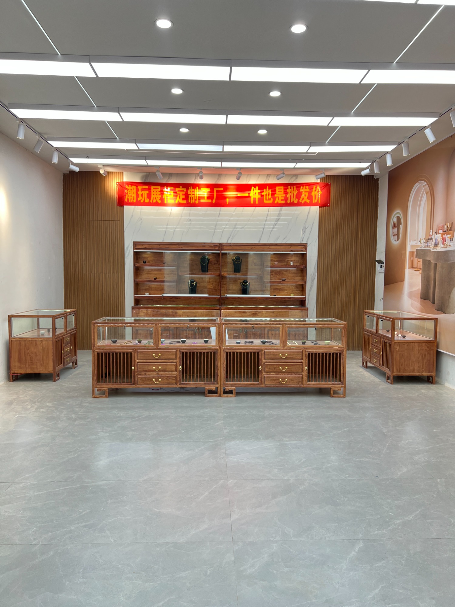 实木多层货架产品结构示意