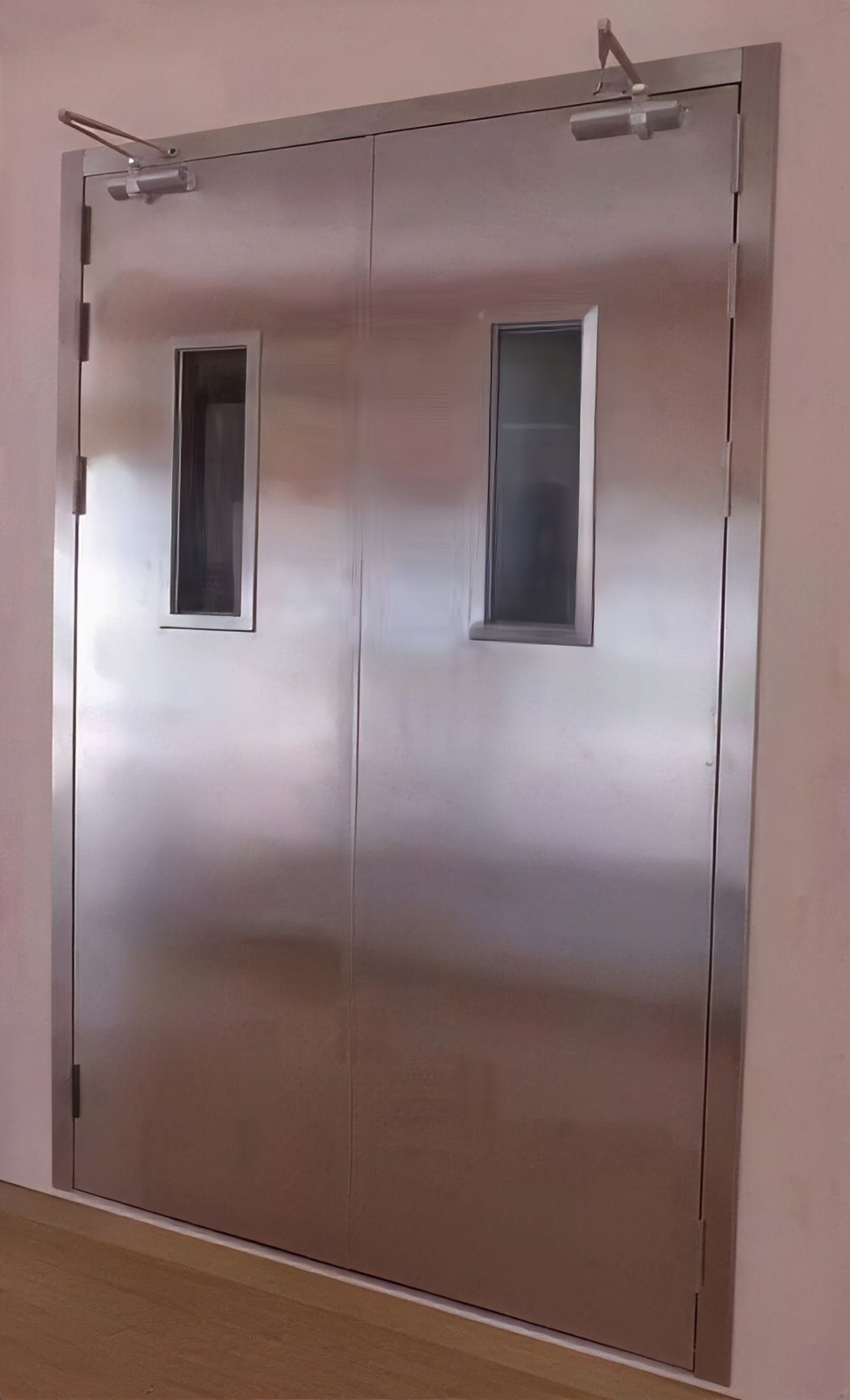 玻璃地弹门结构示意