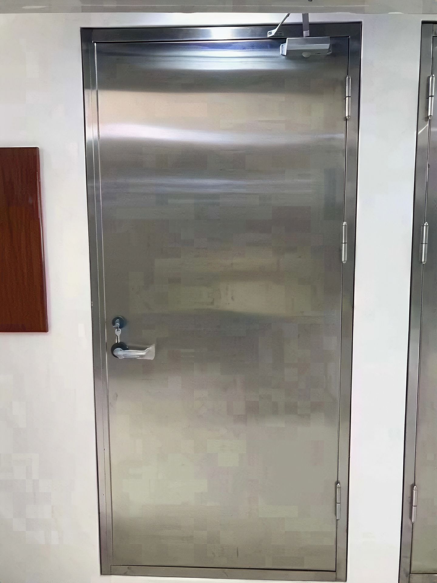 宿舍门安装实景图