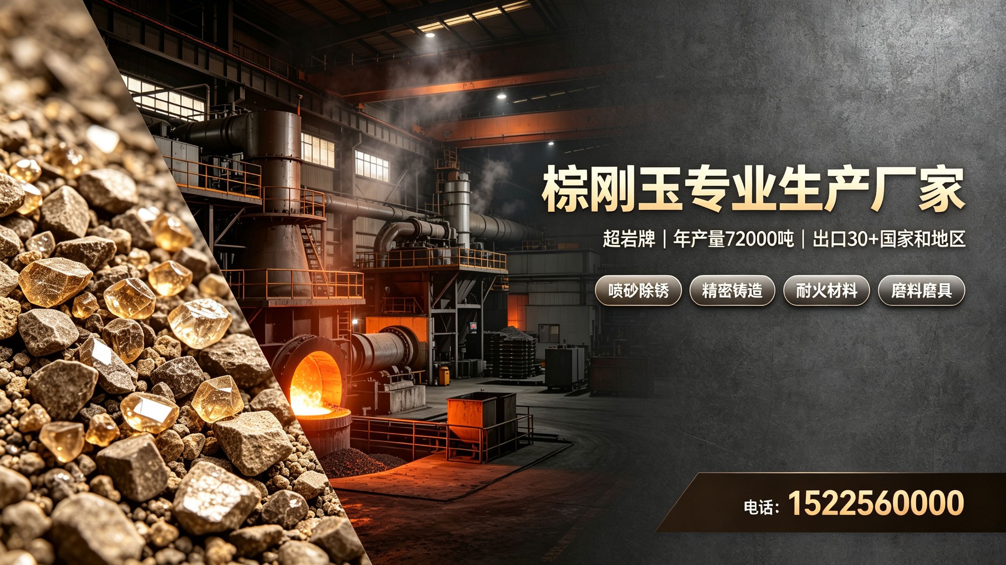 棕刚玉生产工艺示意图