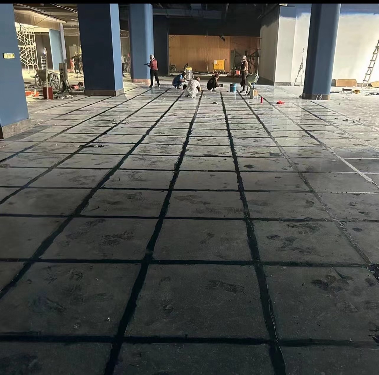 专业清洁作业现场