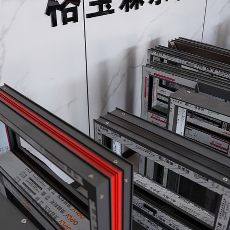 系统门窗截面结构示意