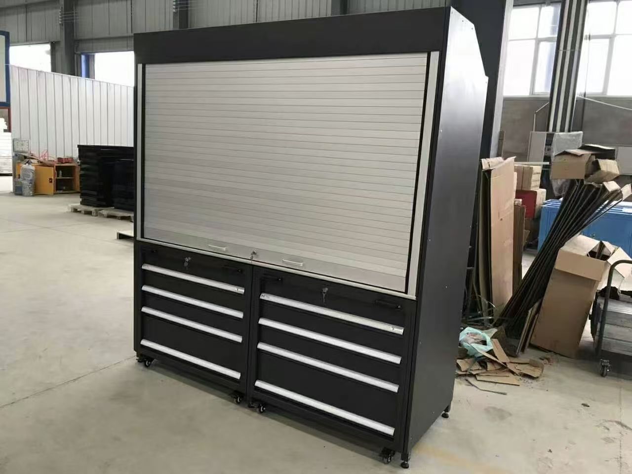 环卫车卷帘门展示